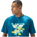 YONEX T-shirt męski 0043 Practice blue green_5.jpg