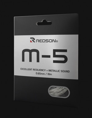 REDSON - Naciąg do badmintona M-5 white (0,65 mm) - 1 set (10 m)