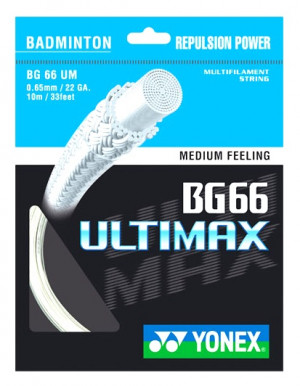 YONEX - Naciąg do badmintona BG 66 Ultimax (0,65 mm) - 1 szt. (2 kolory)