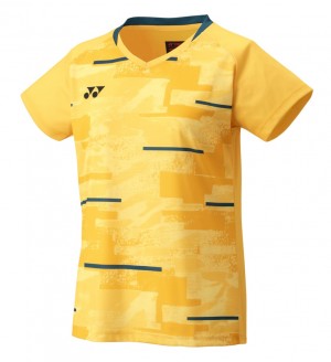 YONEX - T-shirt damski Club Team 0034 soft yellow