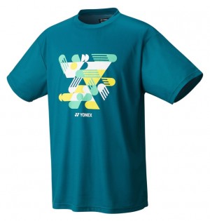 YONEX - T-shirt męski Practice 0043 blue green