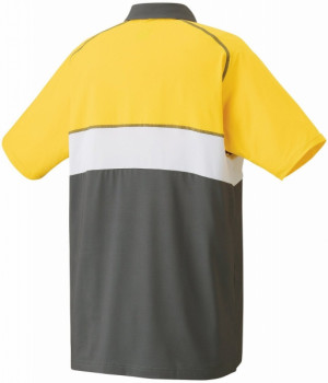 YONEX - Polo męskie 10137 yellow/grey