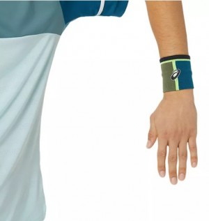 ASICS - Frotka na nadgarstek graphic wristband cedar green - 1 szt.