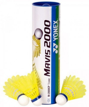 YONEX - Lotki nylonowe Mavis 2000 żółte - 6 szt.