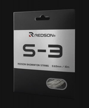 REDSON - Naciąg do badmintona S-3 biały (0,63 mm) - 1 set (10 m)