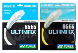 YONEX - Naciąg do badmintona BG 66 Ultimax (0,65 mm) - 1 szt. (2 kolory)