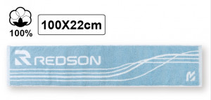 REDSON - Ręcznik bawełniany "Rise up together" light blue (100x22)