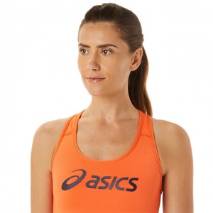 ASICS - Biustonosz sportowy Core Asics Logo Bra nova orange/night shade