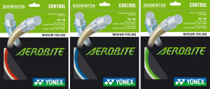 YONEX - Naciąg do badmintona Aerobite hybrydowy (0,67/0,61 mm) - 1 szt. (3 kolory)
