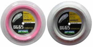 YONEX - Naciąg do badmintona BG 65 Titanium (0,70 mm) rolka - 200 m (2 kolory)