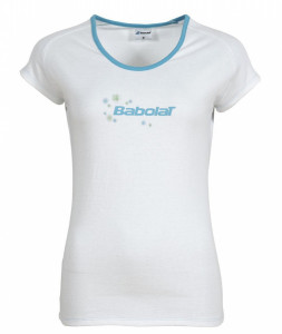 BABOLAT - T-shirt dziewczęcy TEE CORE biały (15)