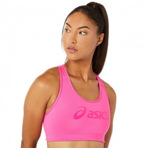 ASICS - Biustonosz sportowy Core Asics Logo Bra pink glo