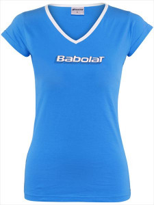 BABOLAT - T-shirt dziewczęcy TRAINING niebieski (13)