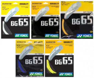 YONEX - Naciąg do badmintona BG 65 (0,70 mm) - 1 szt. (5 kolorów)