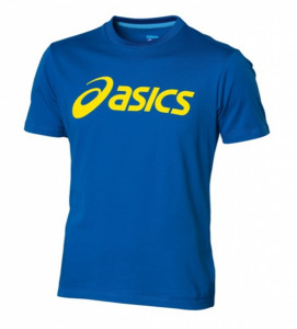ASICS - T-shirt męski M's SS Logo Tee niebieski