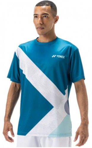 YONEX T-shirt męski 0044 Practice blue green_2.jpg