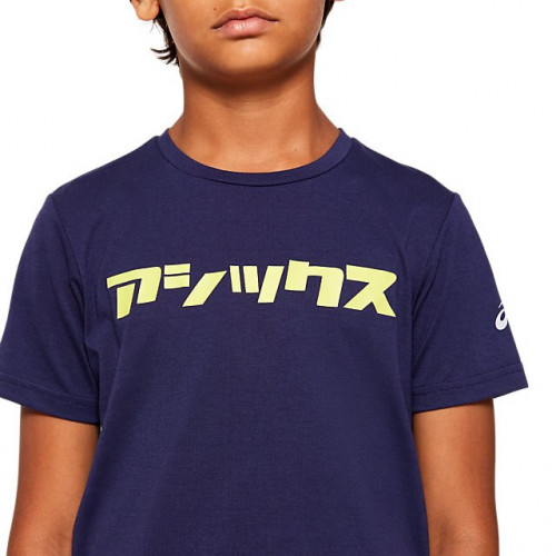 ASICS T-shirt junior U Katakana SS Top peacoat_3.jpg