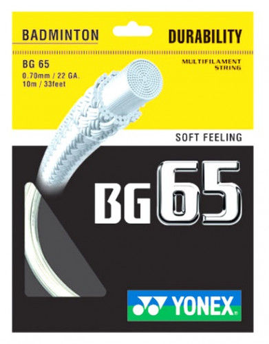 YONEX - Naciąg do badmintona BG 65 biały.jpg