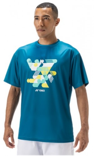 YONEX T-shirt męski 0043 Practice blue green_2.jpg