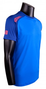 EXTHREE - T-shirt męski LOGO T10811-17 royal blue