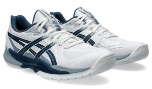 ASICS - Buty męskie do badmintona Powerbreak FF white/vintage indigo