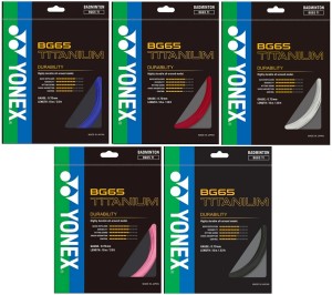 YONEX - Naciąg do badmintona BG65 Titanium (0,70 mm) - 1 szt. (5 kolorów)