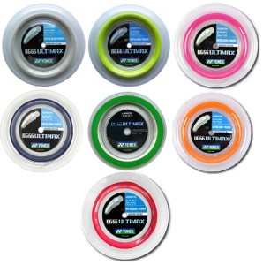 YONEX - Naciąg do badmintona BG66 Ultimax (0,65 mm) rolka - 200 m (7 kolorów)