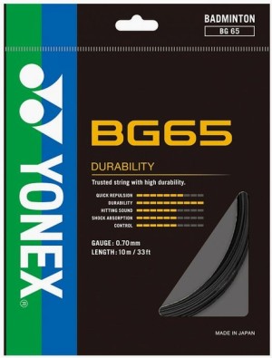 YONEX - Naciąg do badmintona BG65 (0,70 mm) - 1 szt. (5 kolorów)