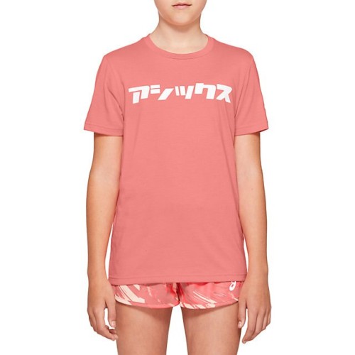ASICS T-shirt junior U Katakana SS Top guava.jpg