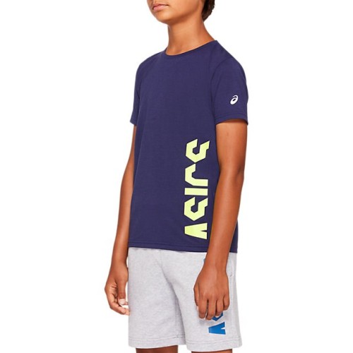 ASICS T-shirt chłopięcy Cropped SS T peacoat.jpg