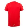 BABOLAT - T-shirt chłopięcy Core Flag Tee strike red_1.jpg