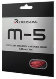 REDSON Naciąg do badmintona M-5 set red.jpg