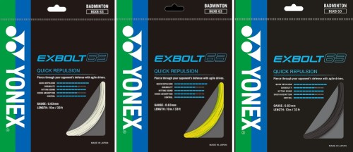 YONEX Naciąg do badmintona Exbolt 63 3 kolory.jpg