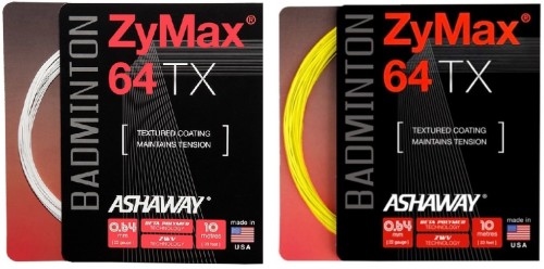 ASHAWAY Naciąg do badmintona Zymax 64TX white and orange.jpg