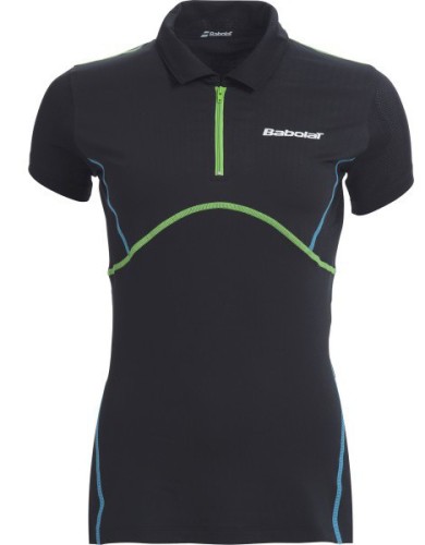 BABOLAT - Polo Performance girl black 2015.jpg