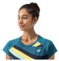 YONEX T-shirt damski Practiice 16694 blue green_4.jpg