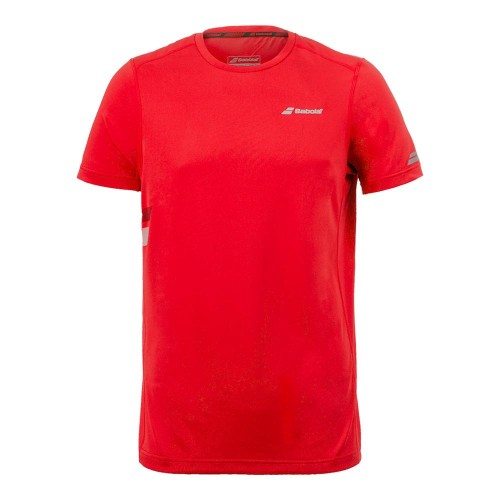 BABOLAT - T-shirt chłopięcy Core Flag Tee strike red.jpg